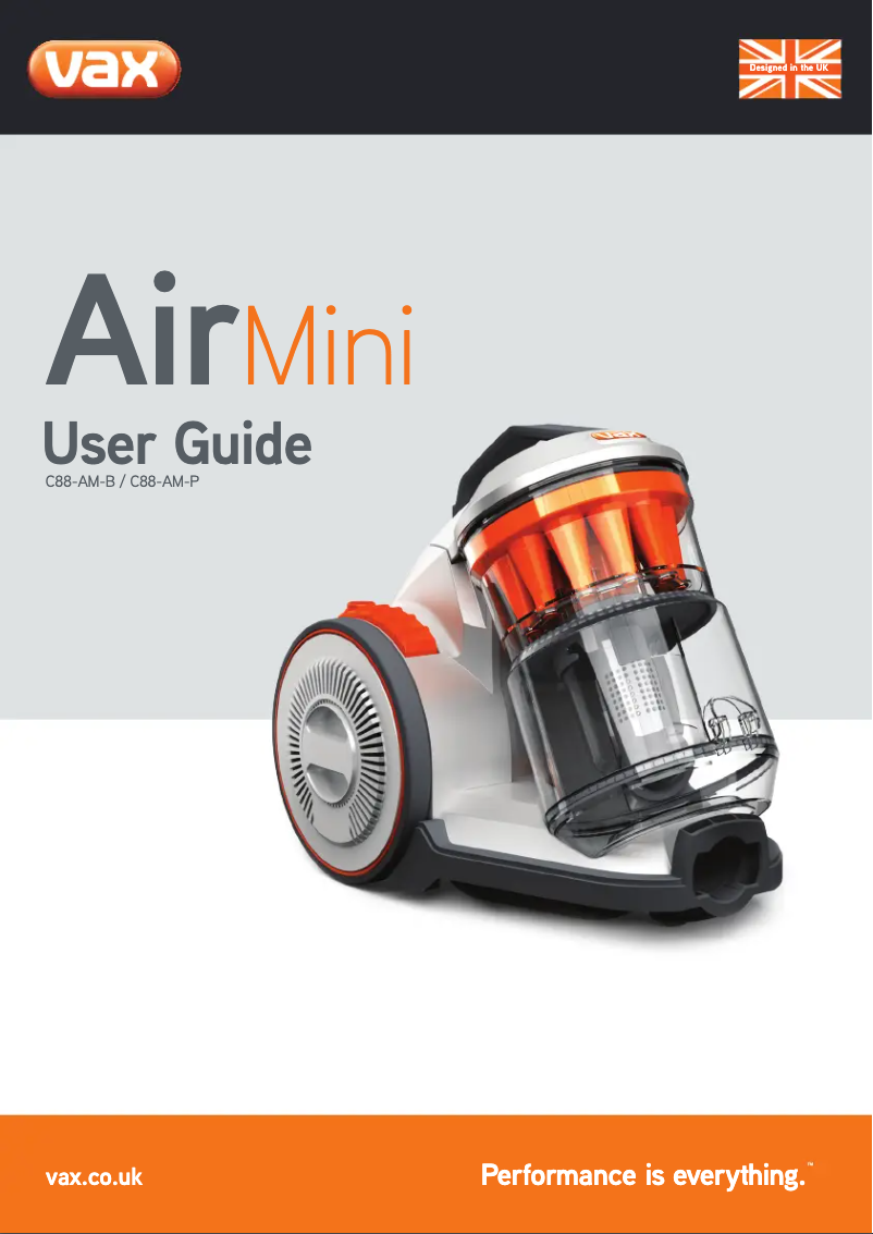 Página 1 del manual Manual de usuario Vax Air Mini Pet