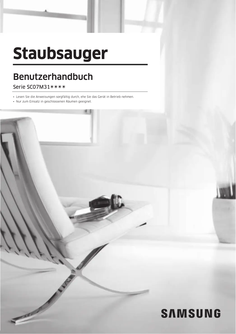 Page 1 de la notice Manuel utilisateur Samsung VC5100 Anti-tangle