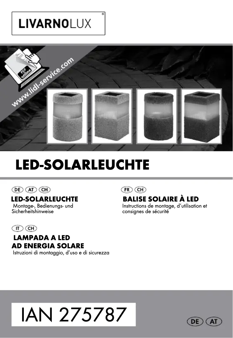 Image de la première page du manuel de l'appareil HG00509