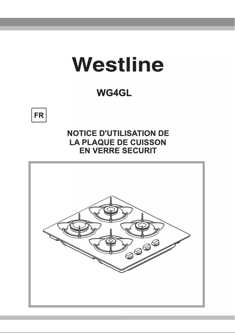 Page 1 de la notice Manuel utilisateur Westline WG4GL