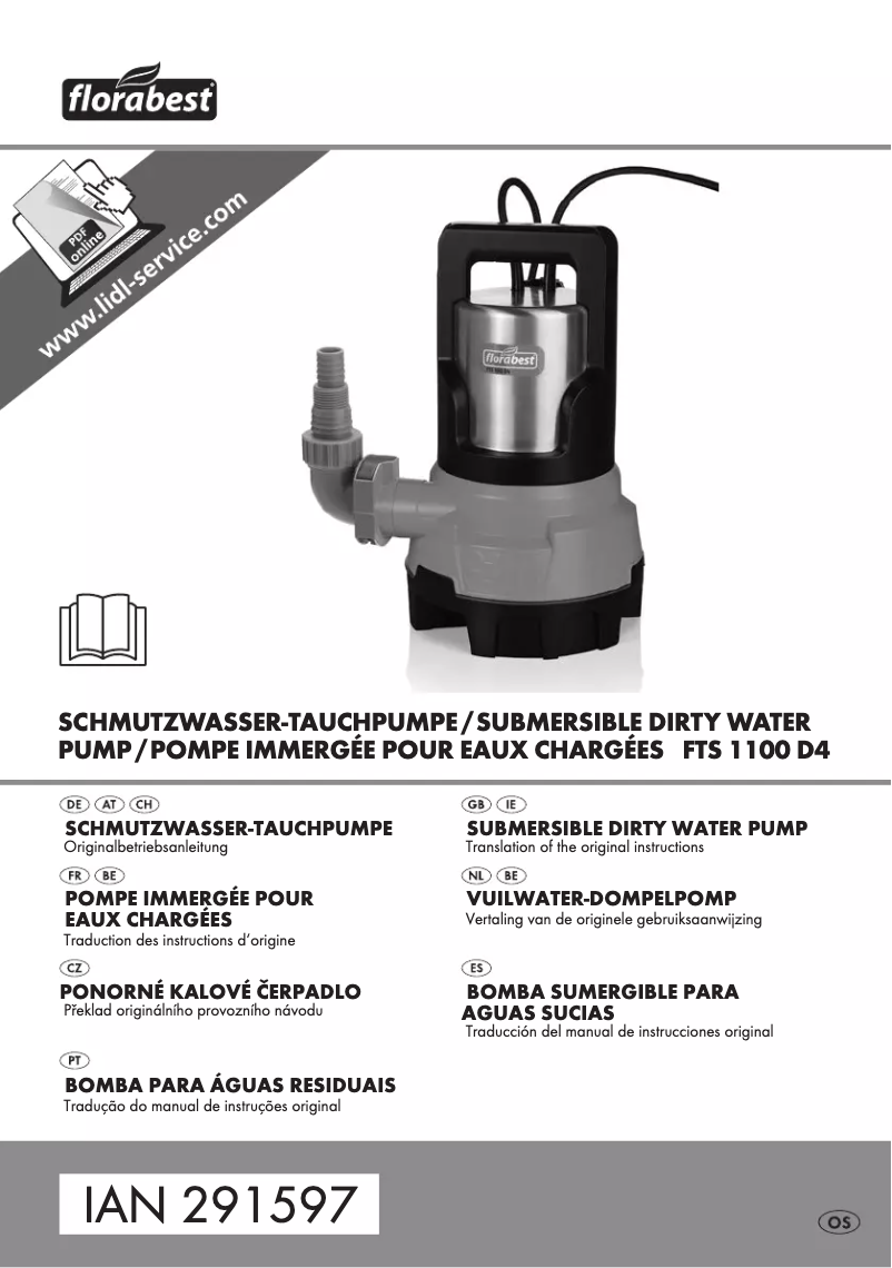 Page n°1 - Manuel utilisateur Florabest FTS 1100 D4