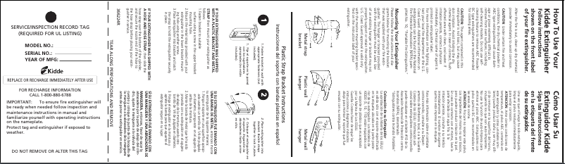 Page 1 de la notice Manuel utilisateur Kidde 466204