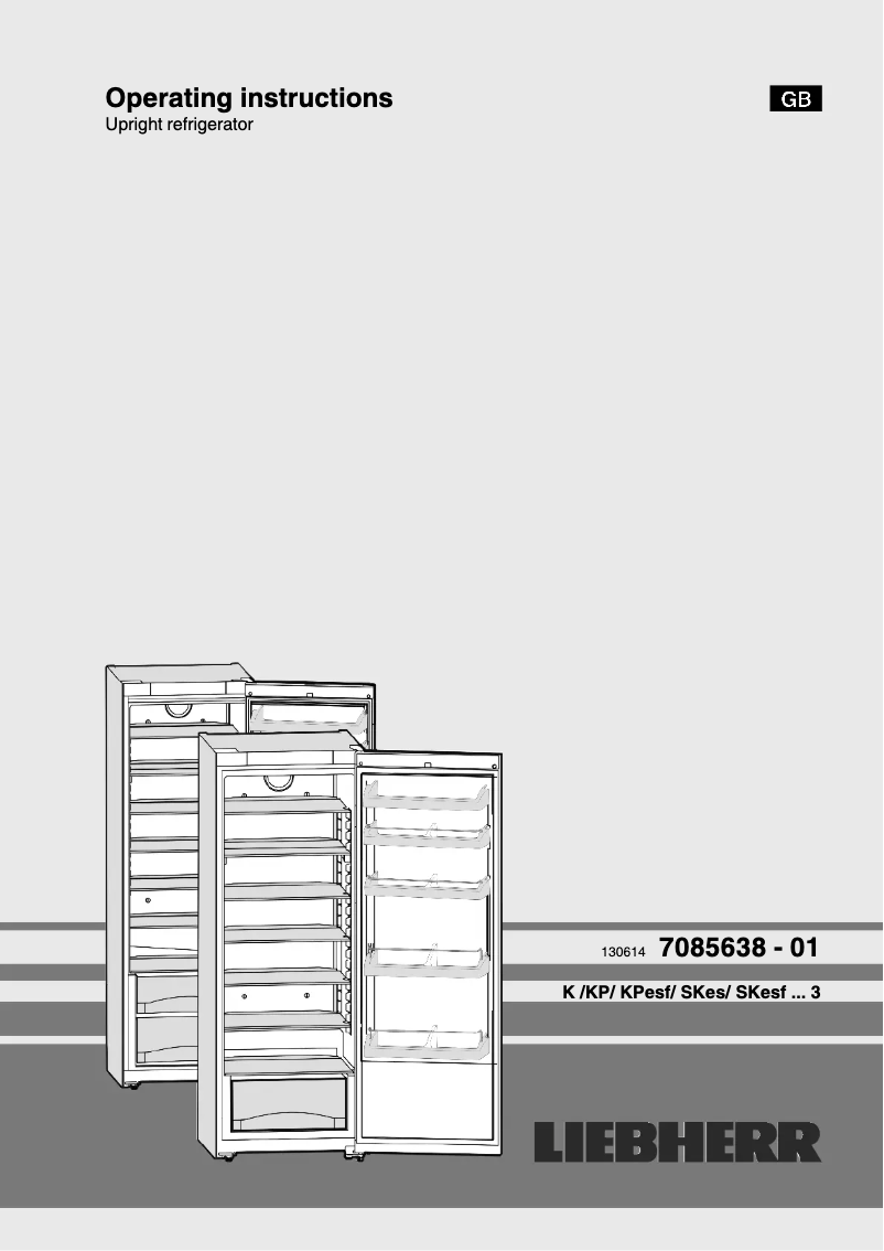 Page 1 de la notice Manuel utilisateur Liebherr KPesf 3620 Comfort