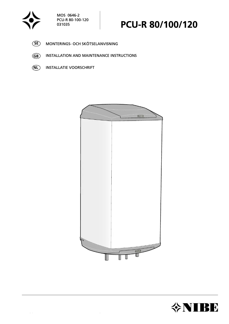 Image de la première page du manuel de l'appareil PCU-R