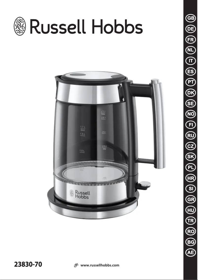 Page n°1 - Manuel utilisateur Russell Hobbs 23830