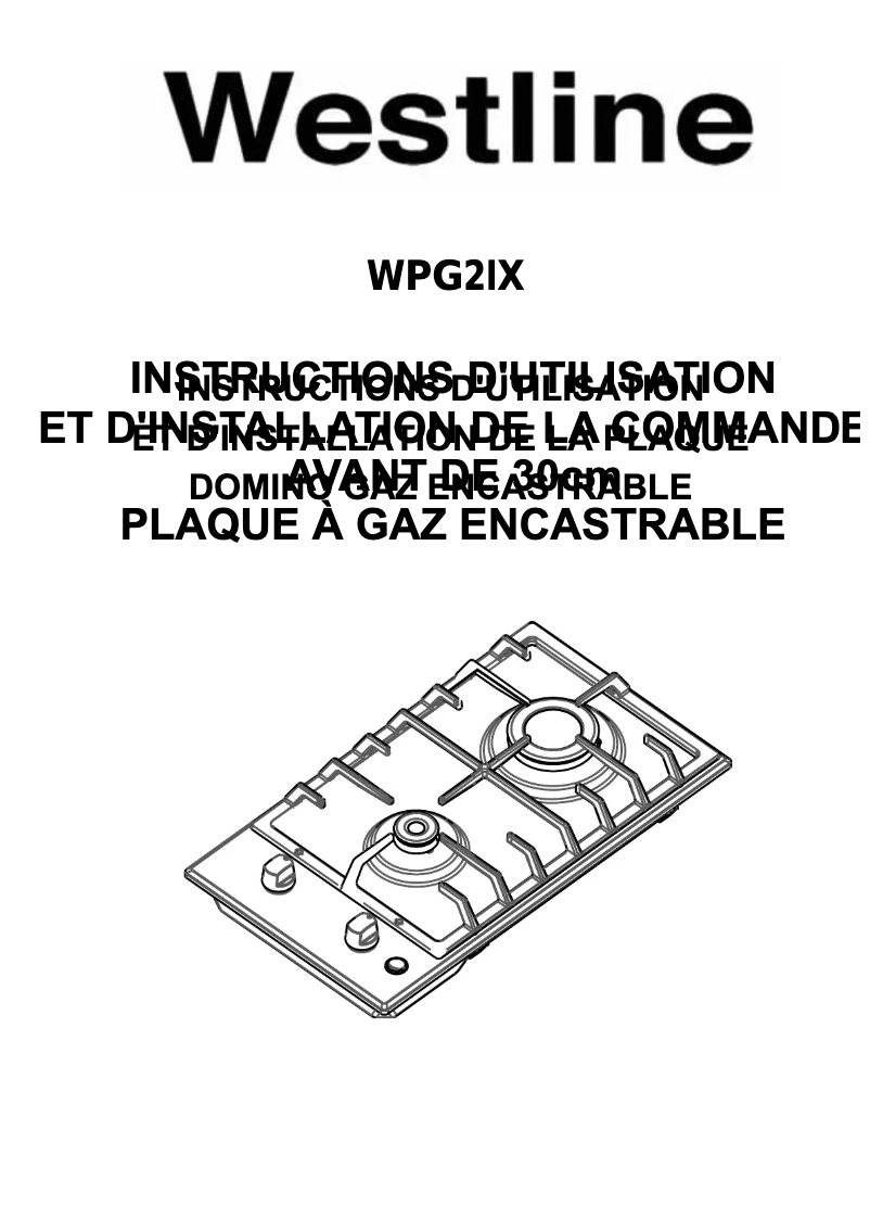 Page 1 de la notice Manuel utilisateur Westline WPG2IX