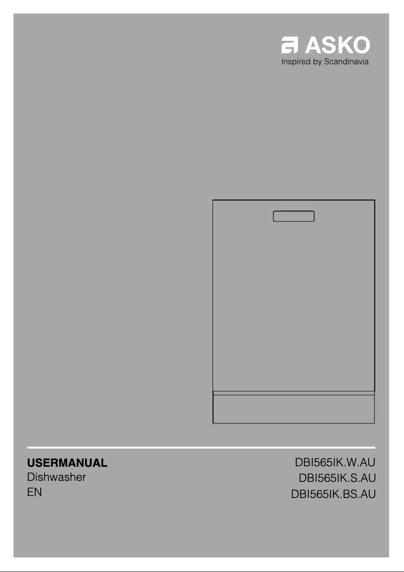 Page 1 de la notice Manuel utilisateur Asko DBI565IK.S.AU