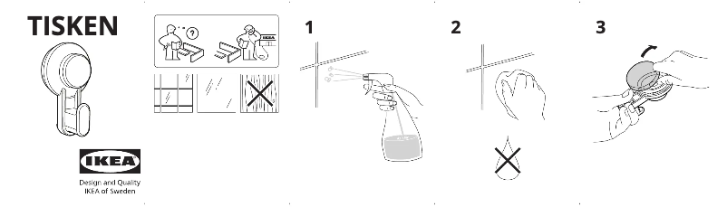 Page 1 de la notice Manuel utilisateur Ikea TISKEN 703.812.75