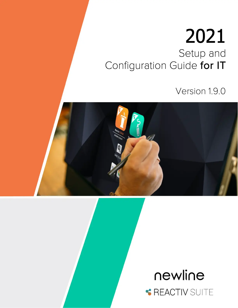 Page n°1 - Manuel utilisateur Newline Reactiv