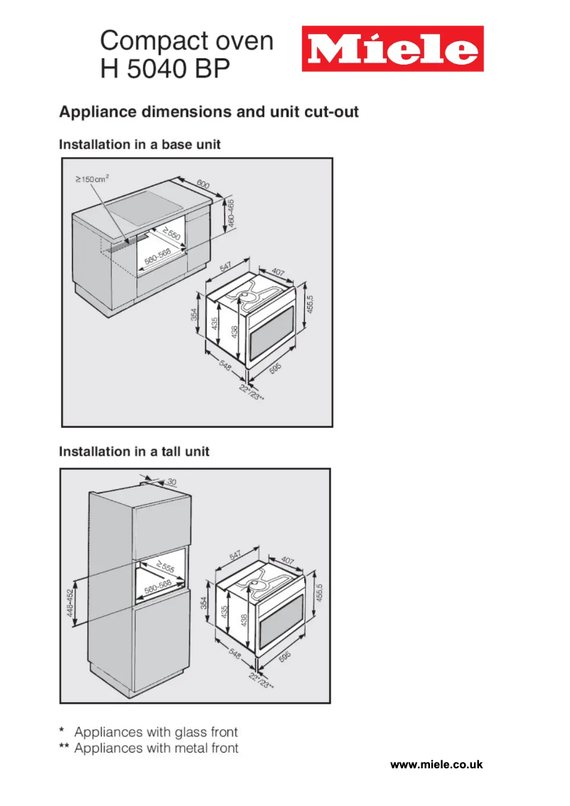 Image de la première page du manuel de l'appareil H 5041 BP