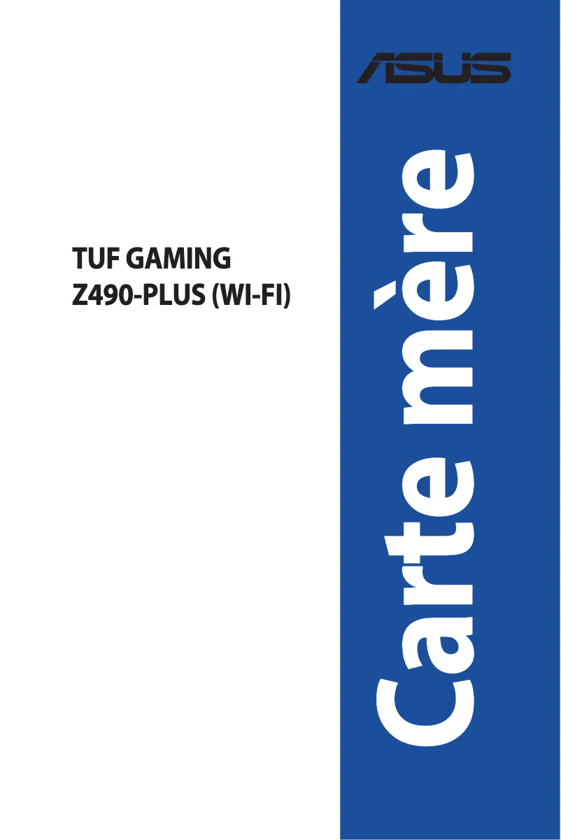 Page 1 de la notice Manuel utilisateur Asus TUF GAMING Z490-PLUS (WI-FI)