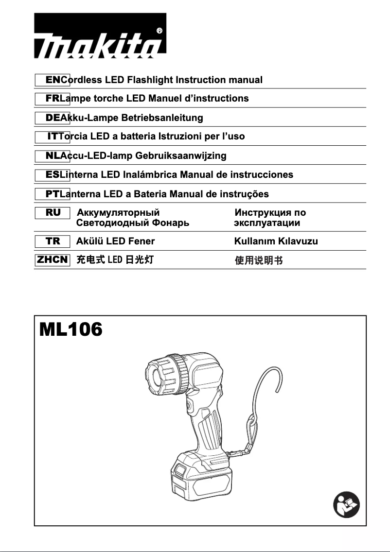 Page 1 de la notice Manuel utilisateur Makita ML106