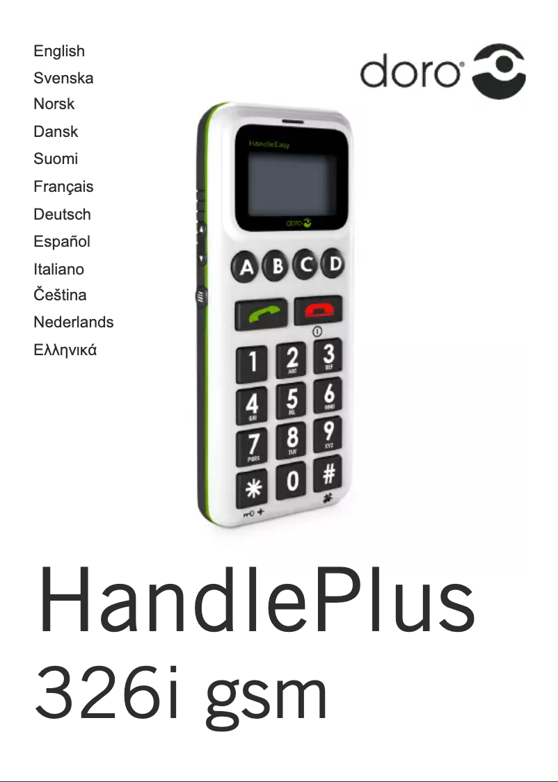 Page 1 de la notice Manuel utilisateur Doro HandlePlus 326i gsm