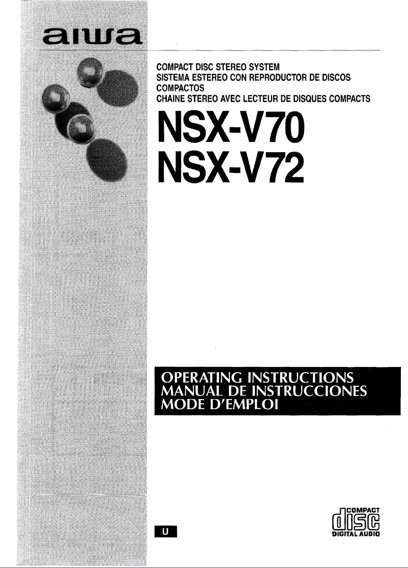 Page n°1 - Manuel utilisateur Aiwa NSXV-72