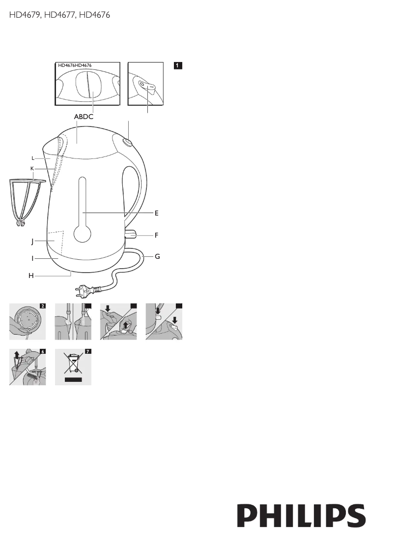Page 1 de la notice Manuel utilisateur Philips Viva Collection HD4676