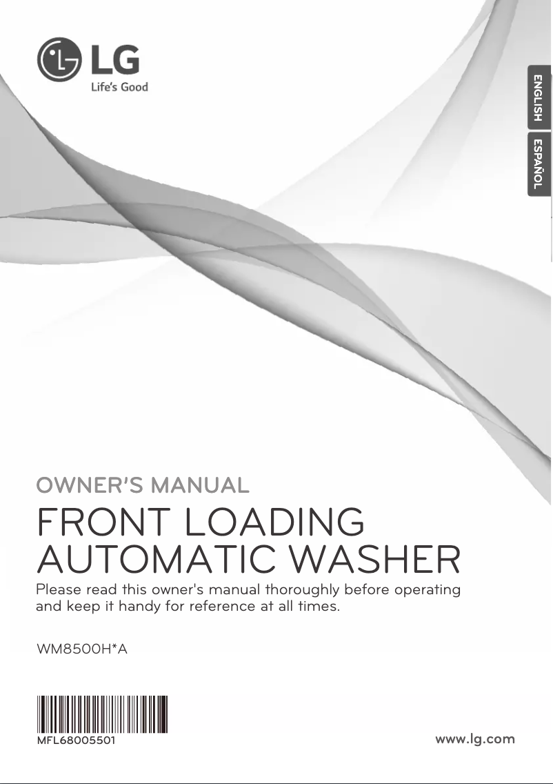 Page 1 de la notice Manuel utilisateur LG WM8500HVA