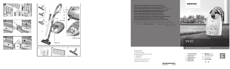 Page 1 de la notice Manuel utilisateur Siemens VSZ5SEN2