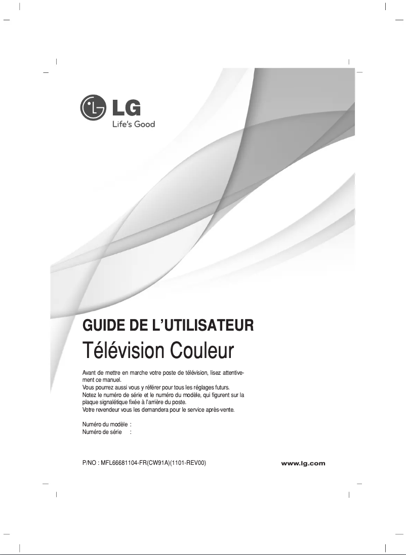 Page 1 de la notice Manuel utilisateur LG 29FU3RSX