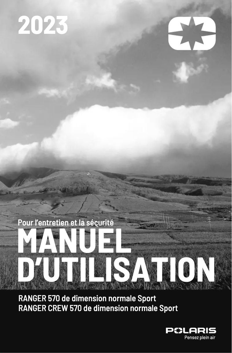 Page 1 de la notice Manuel utilisateur Polaris RANGER 570 (2023)