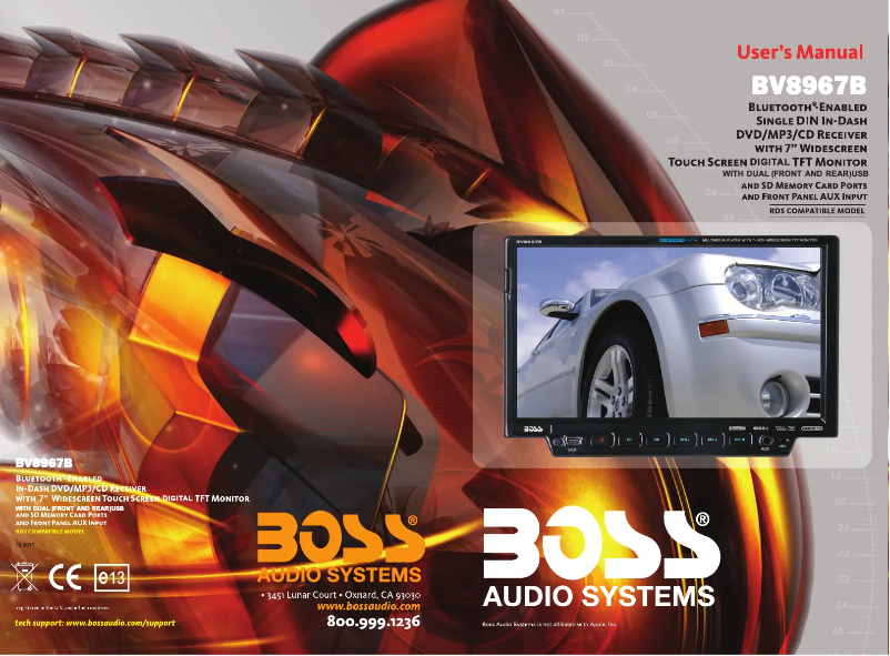 Page n°1 - Manuel utilisateur Boss BV8967B