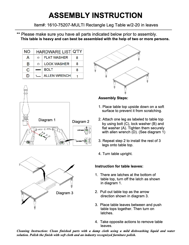 Page 1 de la notice Manuel utilisateur Hooker 1610-75207-MULTI