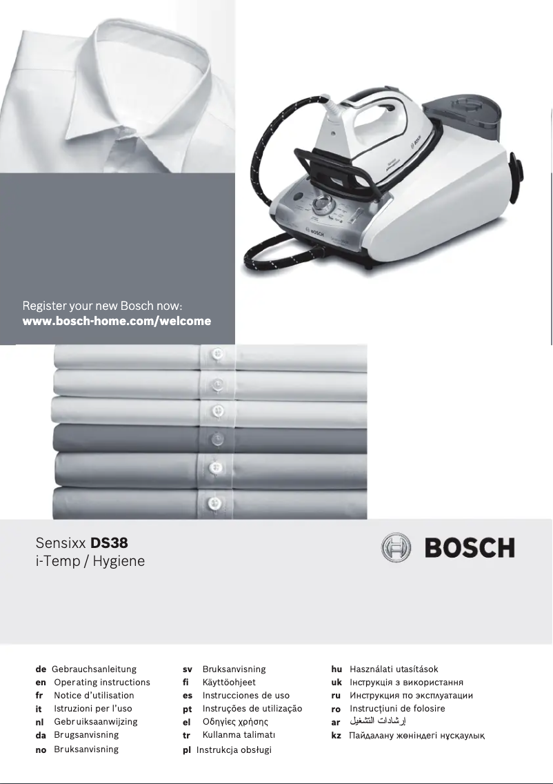 Page 1 of the manual User Manual Bosch Sensixx DS38 TDS383110