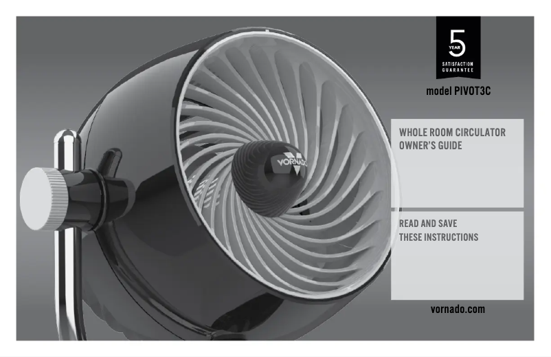 Página 1 del manual Manual de usuario Vornado PIVOT3C