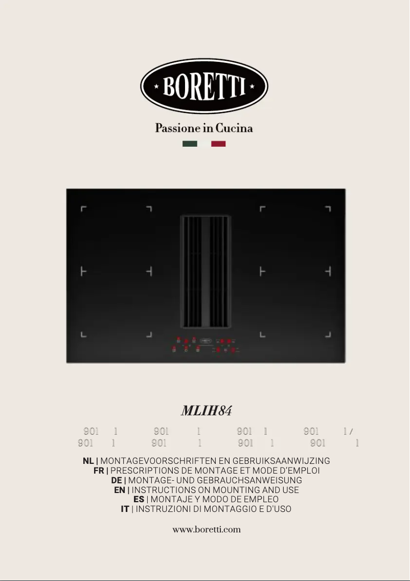 Image de la première page du manuel de l'appareil Milano MLIH84