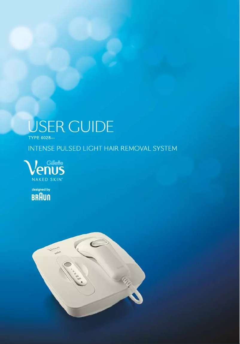 Página 1 del manual Manual de usuario Venus GilletteNaked Skin