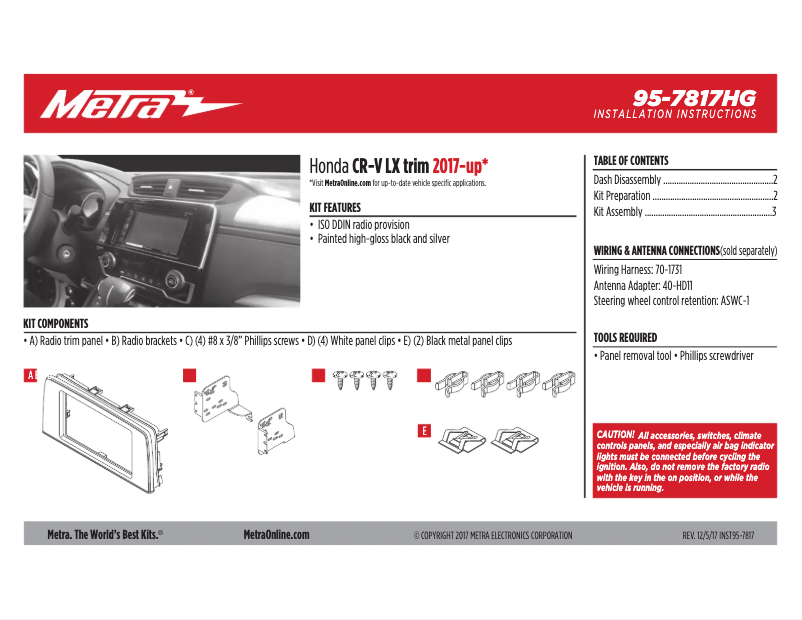 Image de la première page du manuel de l'appareil 95-7817HG