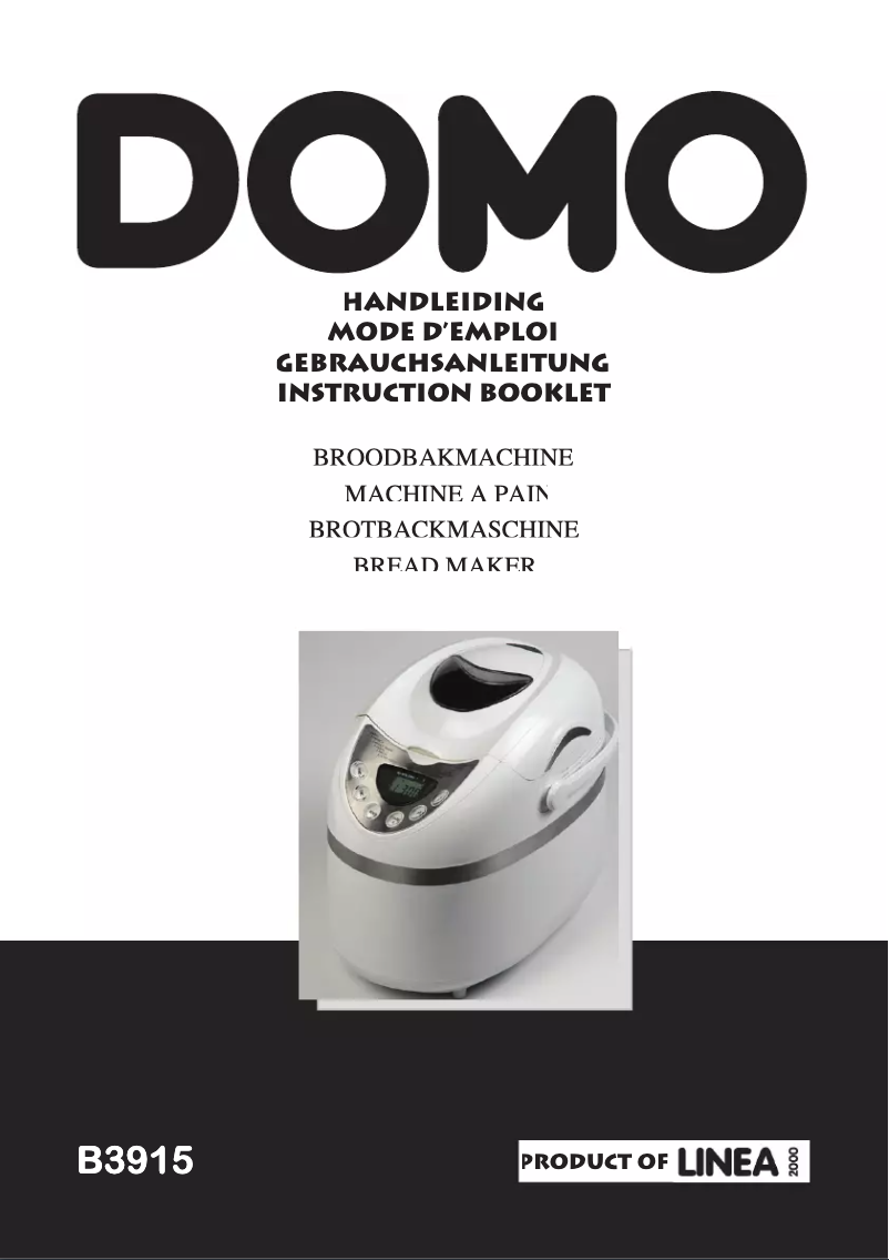Page 1 de la notice Manuel utilisateur Domo B3915