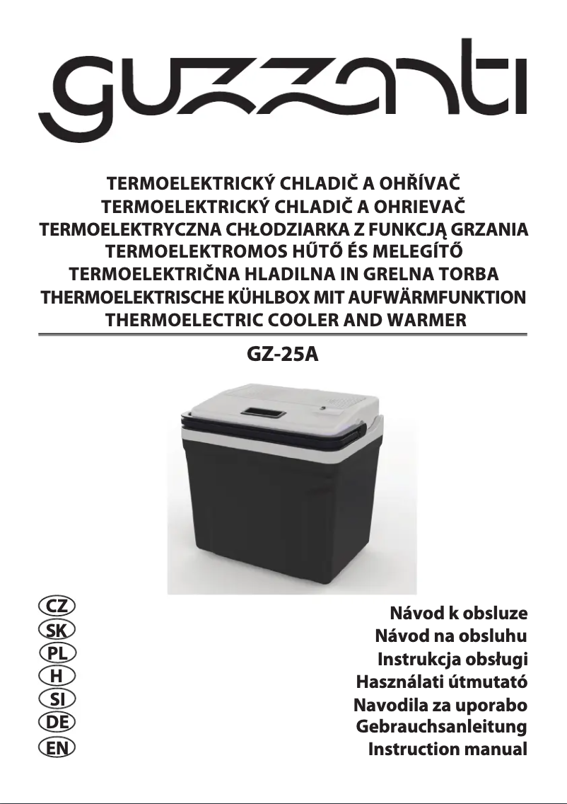 Page n°1 - Manuel utilisateur Guzzanti GZ-25A