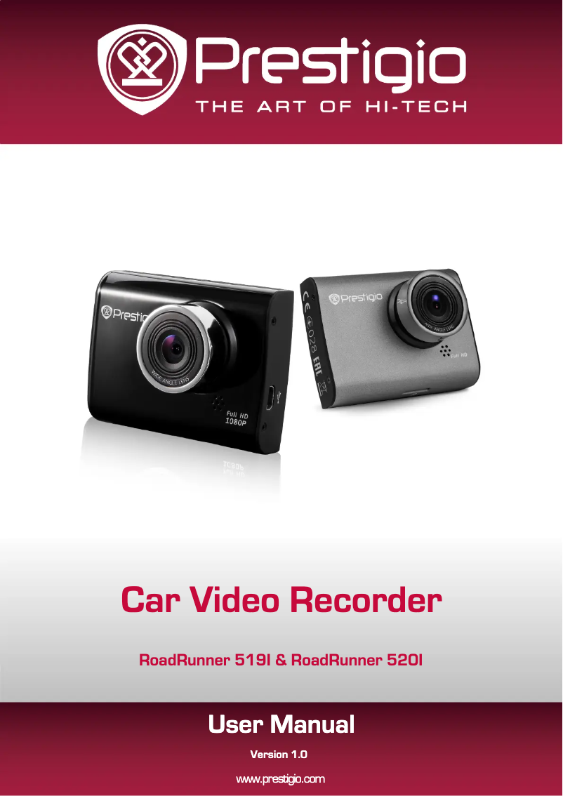 Página 1 del manual Manual de usuario Prestigio RoadRunner 520I