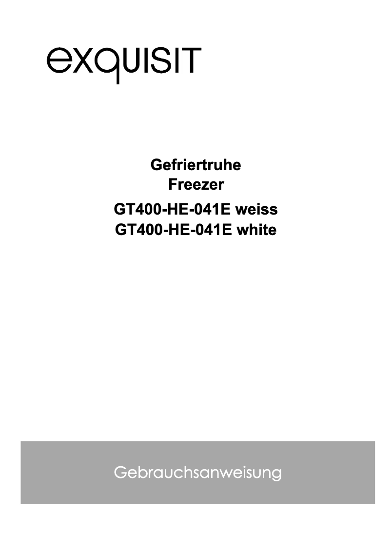 Image de la première page du manuel de l'appareil GT400-HE-041E