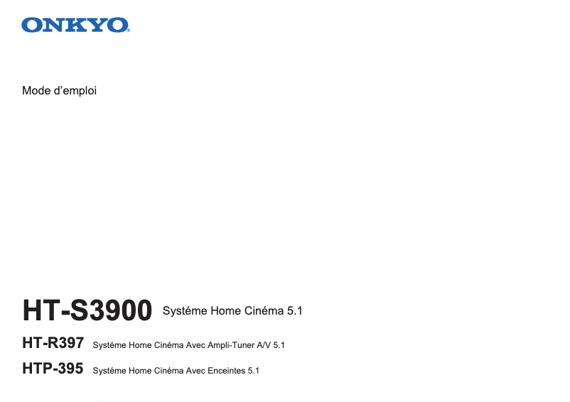 Image de la première page du manuel de l'appareil HT-S3800