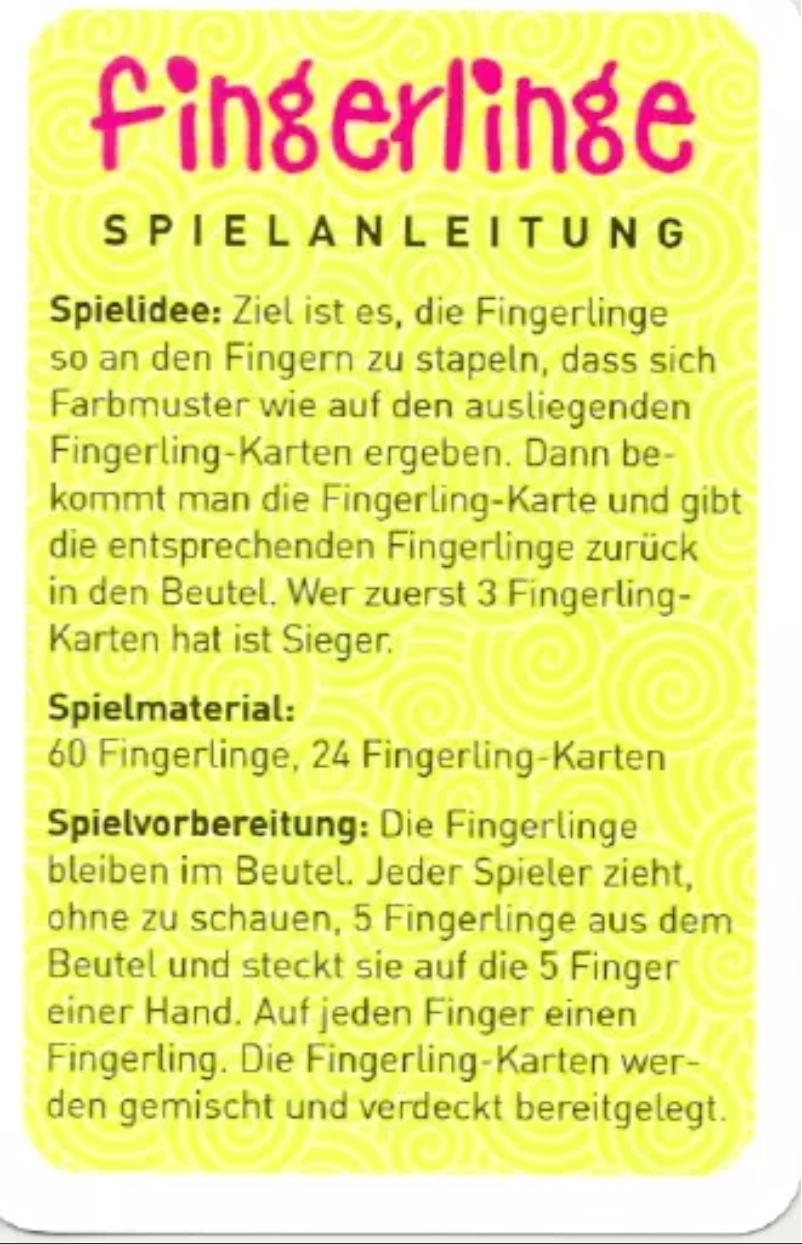 Page 1 de la notice Manuel utilisateur Noris Fingerline