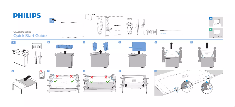 First page image of the manual for 55OLED705