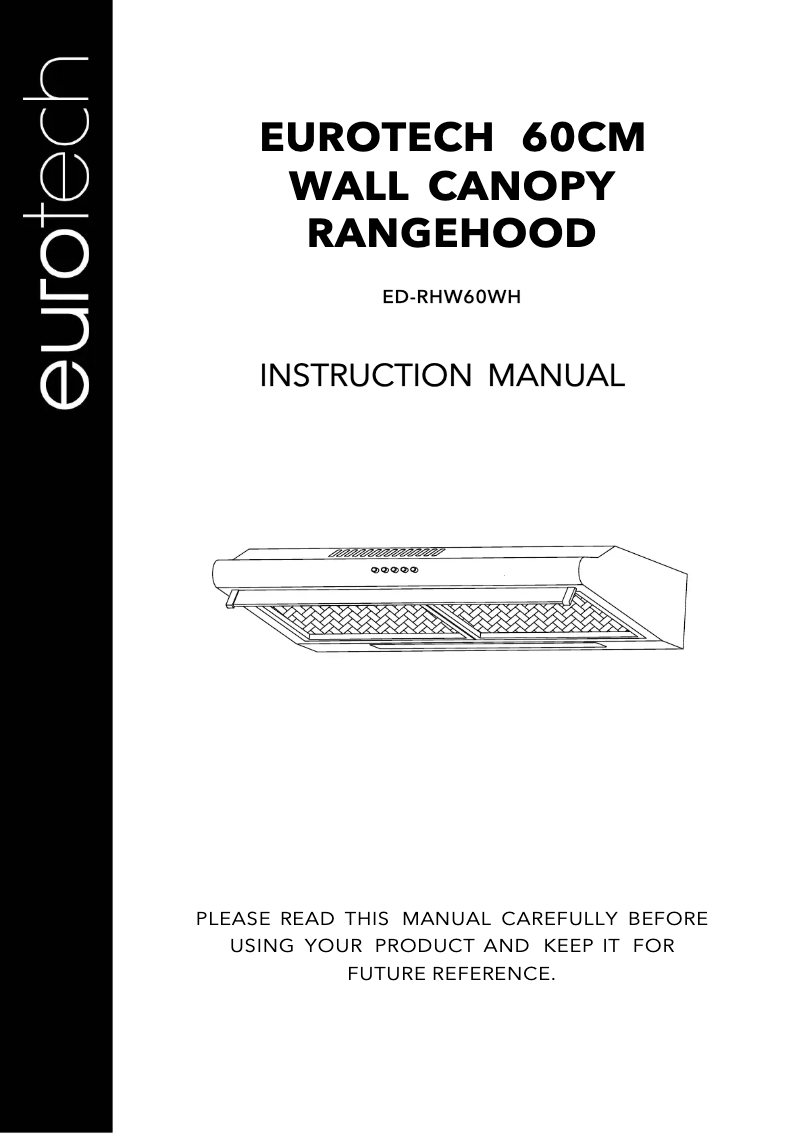 Page 1 de la notice Manuel utilisateur Eurotech ED-RHW60WH