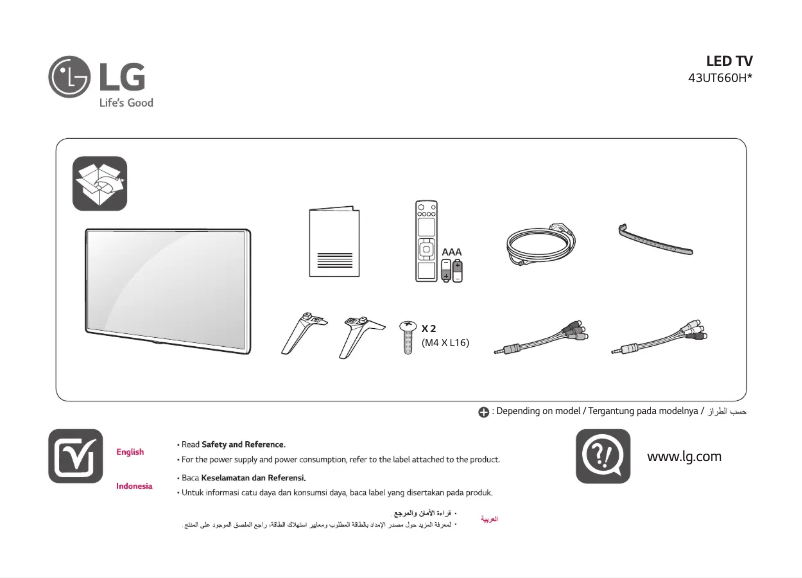 Página 1 del manual Manual de usuario LG 43UT660H0TA