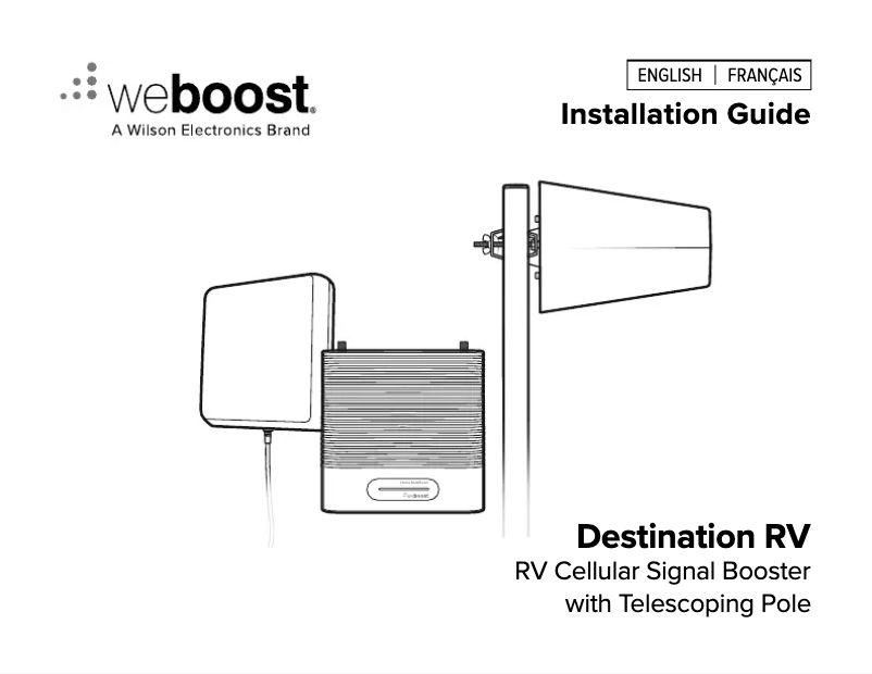 Page 1 de la notice Manuel utilisateur Wilson weBoost Destination RV