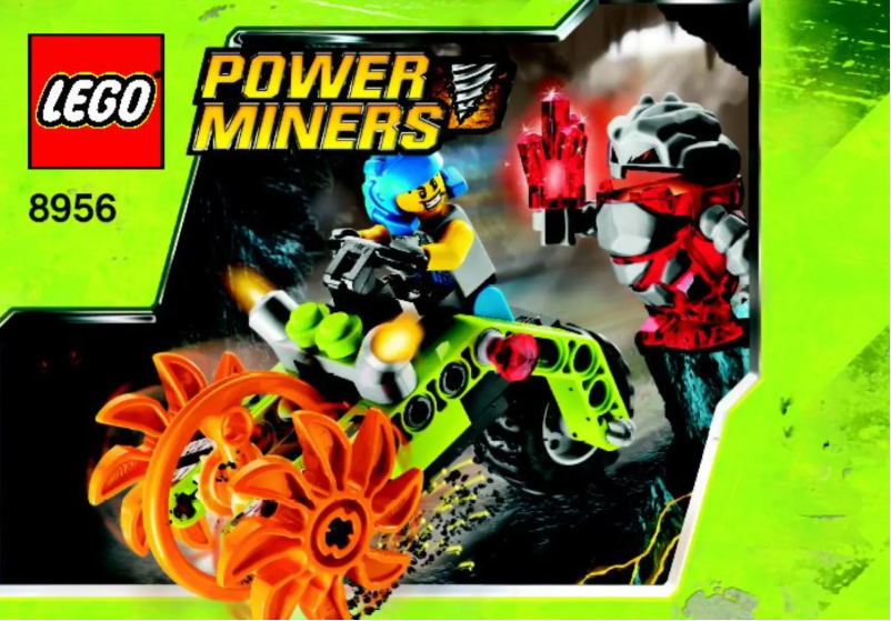 Page 1 de la notice Consignes visuelles Lego Power Miners 8956