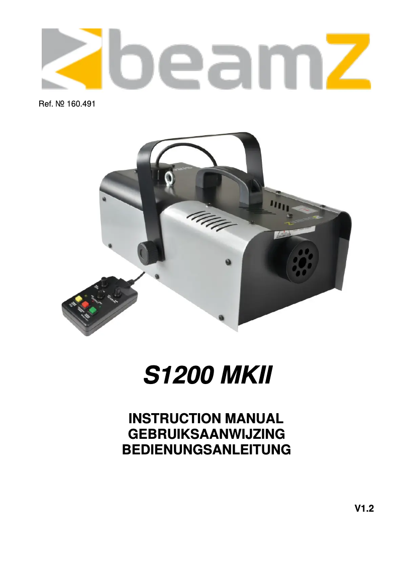 First page image of the manual for S1200 MKII 160.491