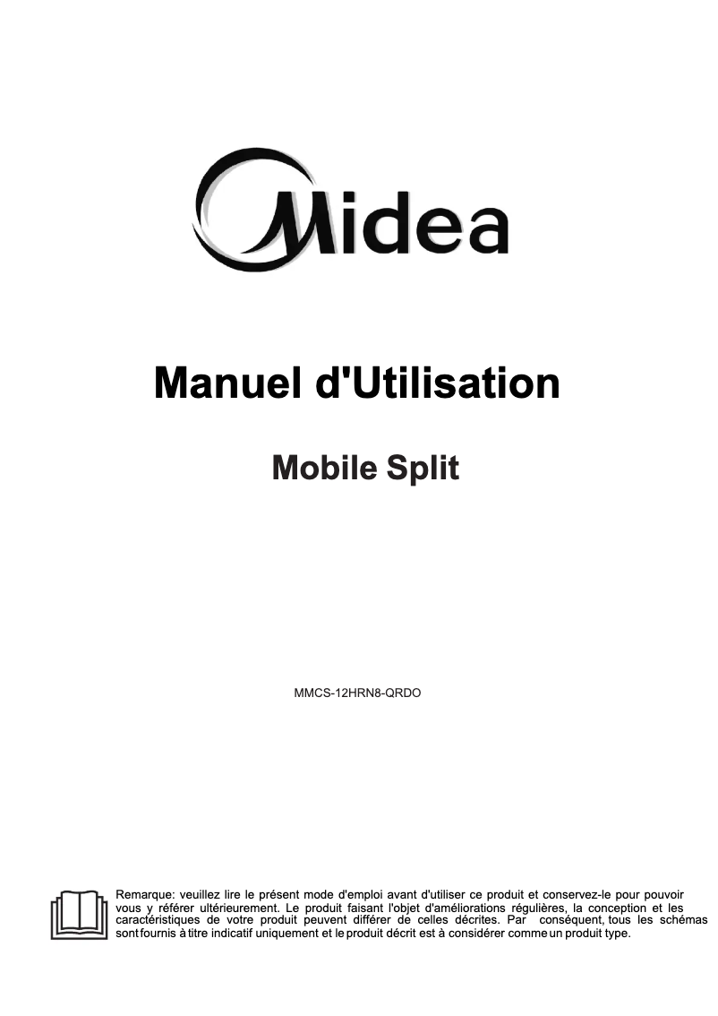 Page 1 de la notice Manuel utilisateur Midea PortaSplit