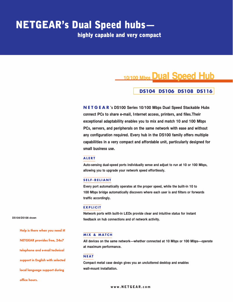Página 1 del manual Guía de instalación Netgear DS116