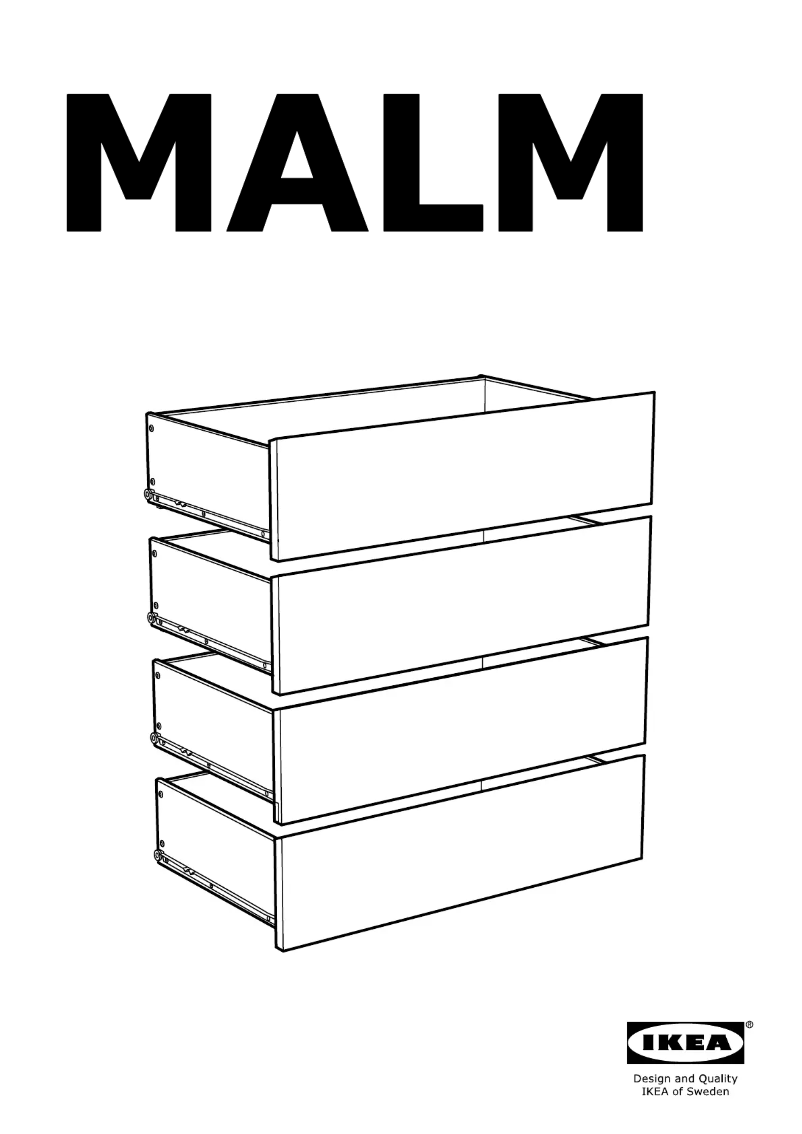 Página 1 del manual Manual de usuario Ikea MALM 903.546.62