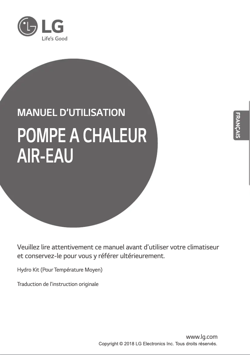 Page n°1 - Manuel utilisateur LG MULTI V ARNH04GK2A4