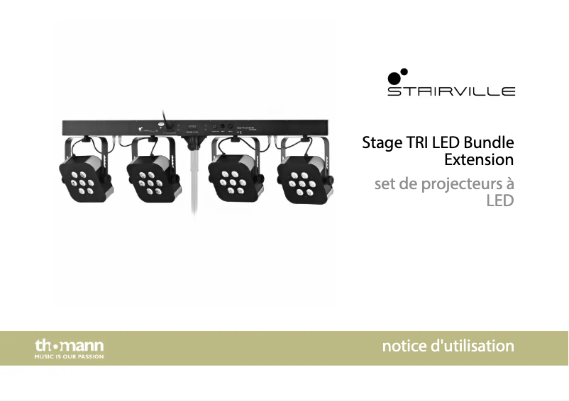 Image de la première page du manuel de l'appareil Stage TRI LED Bundle