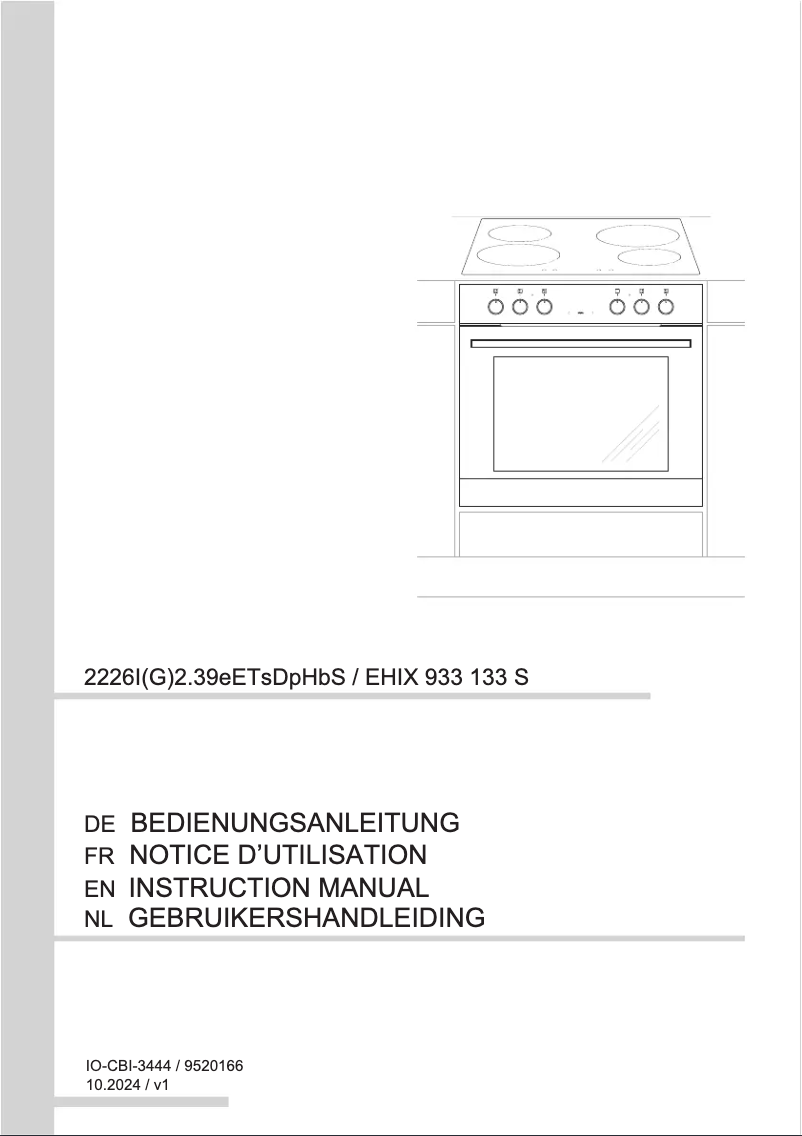 Página 1 del manual Manual de usuario Amica EHIX 933 133 S