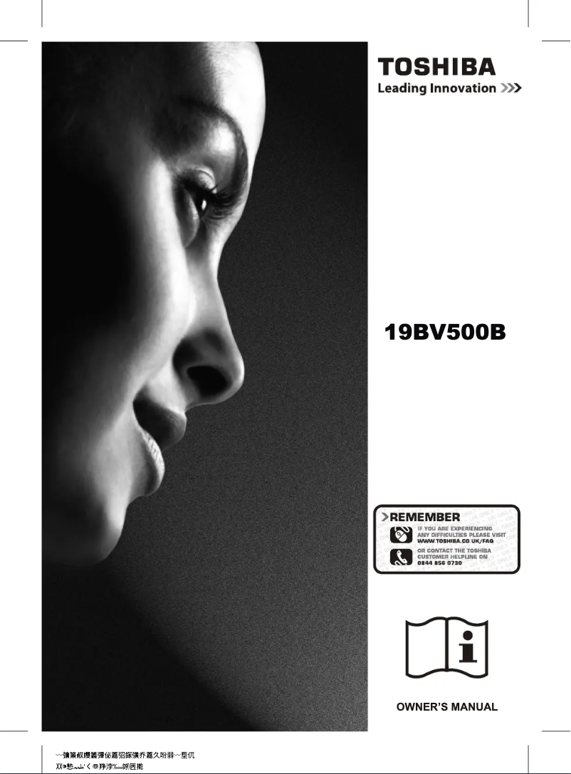 Page 1 de la notice Manuel utilisateur Toshiba 19BV500B