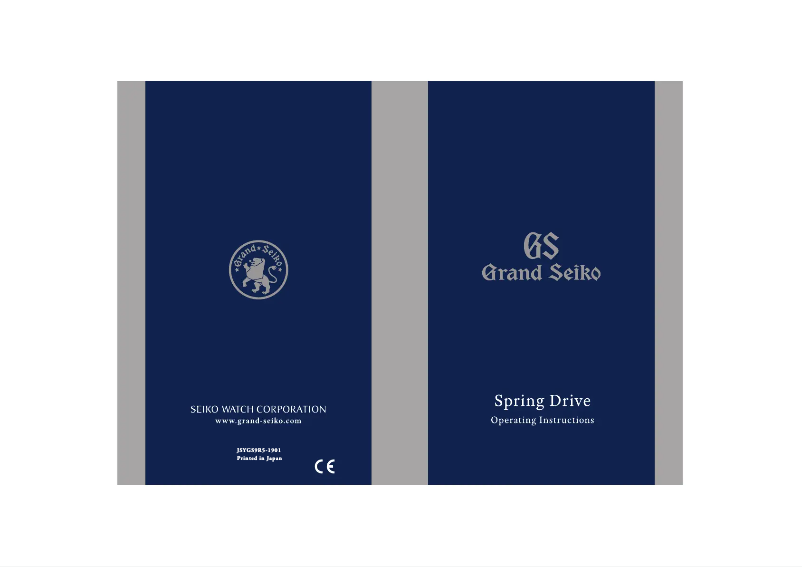 Página 1 del manual Manual de usuario Seiko 9R84